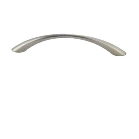 CROWN 6-1/4" Bow Cabinet Pull with Narrow Middle and 5" Center to Center Satin Nickel Finish CHP4655SN
